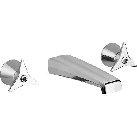 Miscelatore batteria lavabo a muro 3 fori Mamoli Gio Ponti 451900000021  Cromo (1/3)