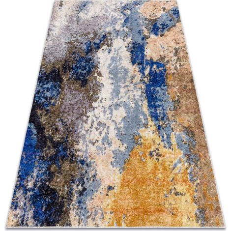 Alfombra lavable MIRO 51774.802 Abstração antideslizante - azul / beige blue 200x290 cm