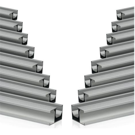 Zelsius Universal Aluminium Montageschiene 150 cm für Solarmodule, Befestigungsschiene, 16 Stück