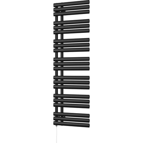 Percival - Black Electric Towel Rail H1592mm x W500mm 800w Standard (1/3)