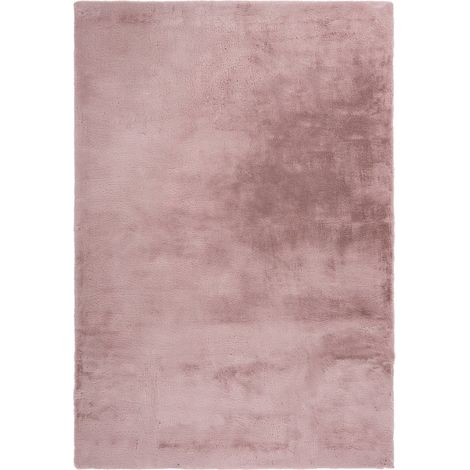 Tapis shaggy pastel rose ultra doux et antidérapant - 150 x 80 cm (1/4)