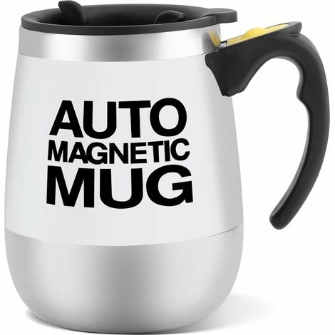 royaluxe - Tasse à café électrique à mélange automatique en acier inoxydable, bols magnétiques comme cadeau pour les voyages, le bureau, la maison, etc. (1/5)