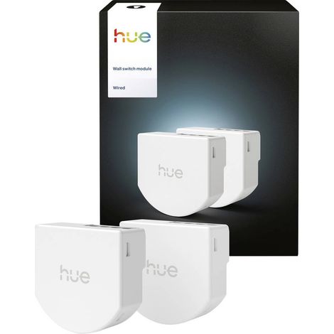Philips Hue Module de Interrupteur mural Ensemble de 2 Modules de Commutation (Blanc) (1/4)
