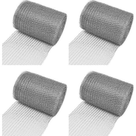 4X Grillage en acier inoxydable 12,7 cm x 6 m Grillage à mailles fines en acier inoxydable à mailles serrées pour argent (1/4)