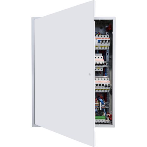VEVOR Trappe de Visite 64x84 cm, Panneau deAcces pour Cloisons Seches Placo en Acier Galvanise, pour Plafond Plomberie et Electricite, Trappe de Maintenance Dimensions de Decoupe 62x82 cm, Blanc (1/5)
