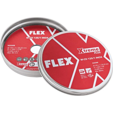 Flex Dünne Trennscheibe (1 mm) Edelstahl/Stahl M-CD 125/1 INOX 10 Stück 533348 (1/3)