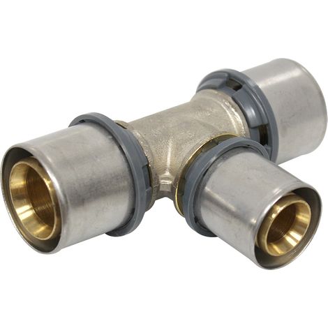 Raccord multicouche à sertir TH - Té inégal Ø32x3,0 - Ø26x3,0 - Ø32x3,0 - Arcanaute (1/5)