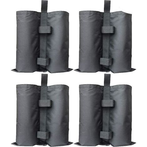 Lot de 4 poids de sable pour gazebo, qualité industrielle, pour jambes de tente et parasol – DELKEVIC (1/5)