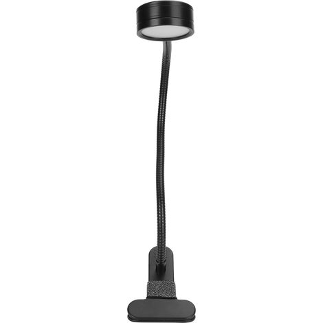 Lampe de bureau USB à angle réglable à 360° avec col de cygne et pince pour la lecture au bureau ou dans la chambre (1/5)