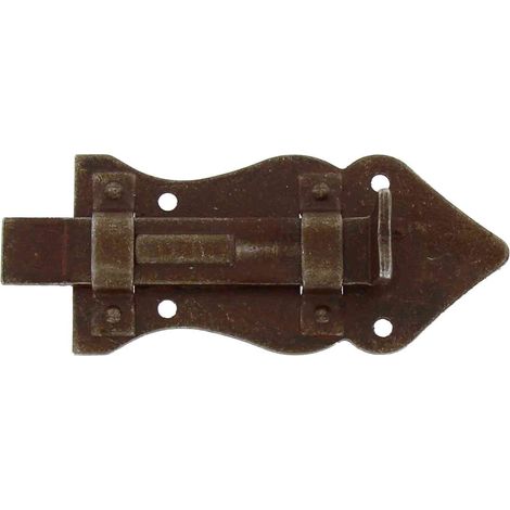 25 pz catenaccio catenacciolo art 46006 80x40 mm ferro vecchio rustico antico