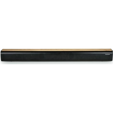Una barra de sonido que combina estética y potencia sonora para una inmersión perfecta. Agregar un toque de madera clara a esta barra de sonido le da