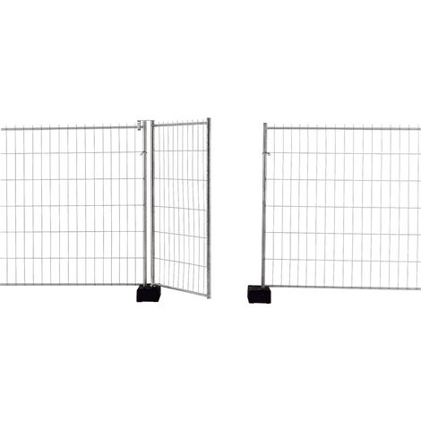 Clôture de chantier en acier galvanisé 1200 mm – Hauteur 2000 mm – Mailles 100x300 mm pour visibilité – Installation rapide
