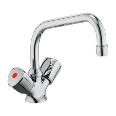 Mitigeur d'évier STANDARD DN 15, pour manette de ballon sans pression Terralux, plastique chromé KLUDI