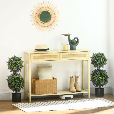 Künstliche Lavendelpflanzen 2er-Set, 70 cm hoch, aus Kunststoff mit beschwertem Topf (1/5)