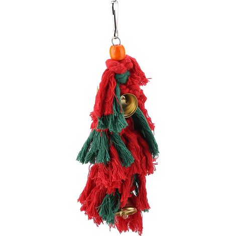 Jouet à mâcher pour perroquet, corde à suspendre, accessoires pour cage (1/5)