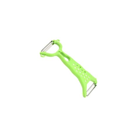 Doppelfunktionaler Edelstahl-Schäler, 2-in-1-Schäler und -Reibe, Obst- und Gemüseschäler mit ergonomischem Griff, vielseitig einsetzbar in Küche und Haushalt (1 Stück plus grün) - Crezuo