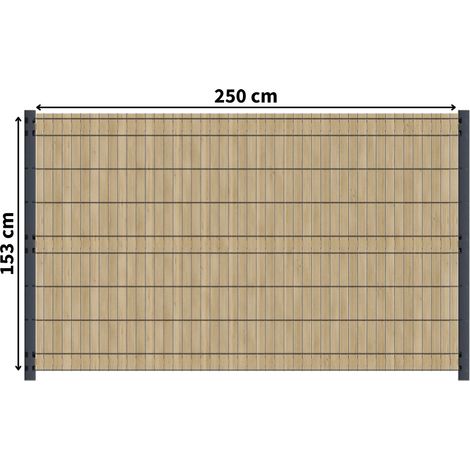 Kit Occultation Bois - L2,5 x H1,53m - Epicea - Autoclave - Protege Contre Insecte & Champignons - Pose Facile et Rapide