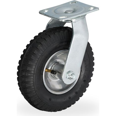 Rueda giratoria neumática de 360° para trabajo pesado