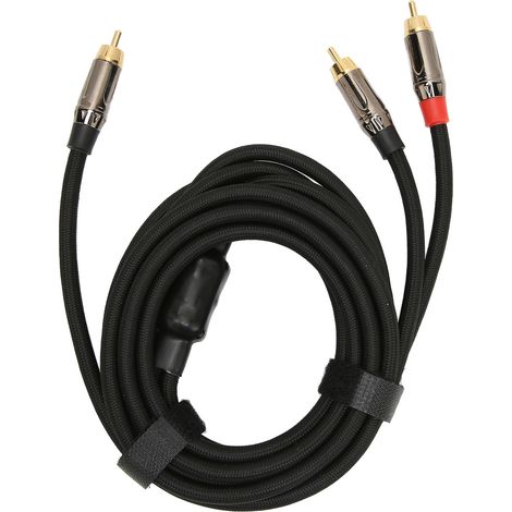 Câble RCA Y mâle-mâle stéréo 3 mètres, plaqué or, résistant à la corrosion, adaptateur pour mixage et caisson de basse (1/5)