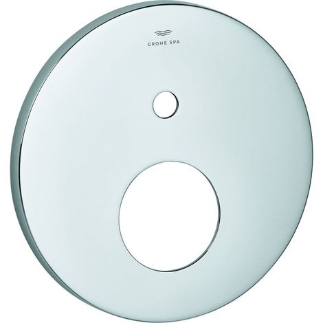 Grohe Rosette rund für Einhandmischer-Fertigmontageset mit 2-Wege-Umstellung, 6 Grad ausrichtbar, Chrom, 48616000 (1/2)