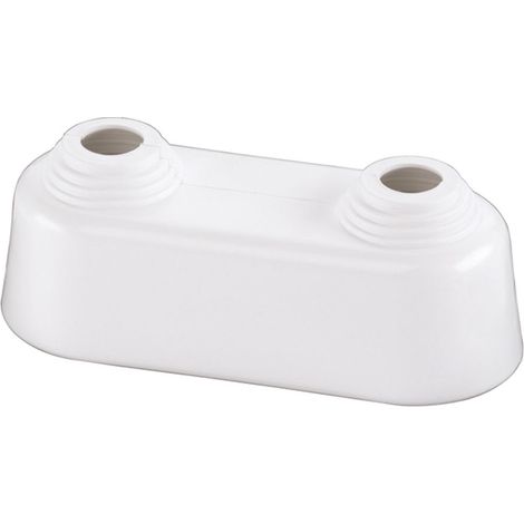 Flamco Doppelrosette hoch 10-22mm x Achsabstand 45mm Kst. weiß, F44203