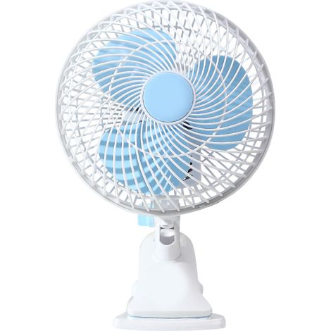 Mini ventilateur électrique Compact à 3 pales, Clip de bureau pour étudiants, dortoir, chevet, bureau, CN. (1/5)