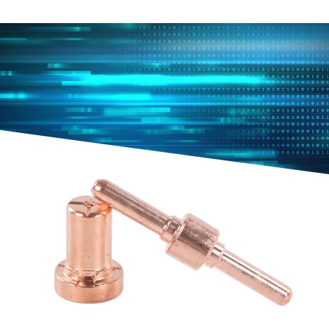 Kit de 60 pièces de consommables pour torche de découpe plasma, comprenant une longue électrode et une buse. (1/5)