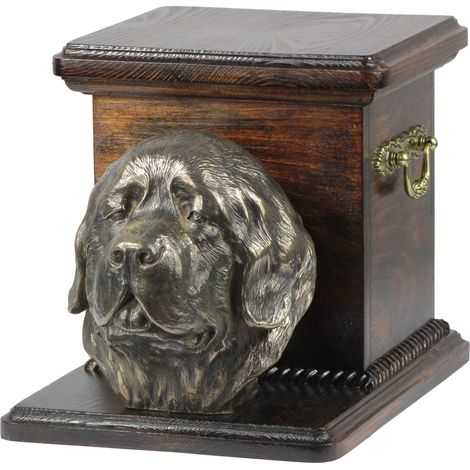 Terre-Neuve, Wodołaz - une urne funéraire pour chien avec une statuette, une urne élégante pour un chien, une urne unique avec un buste de chien par Art-Dog (1/5)