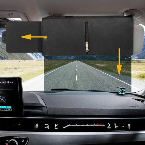 Rallonge de pare-soleil anti-éblouissement pour voiture, pare-soleil de pare-brise pour protection UV à l'intérieur du véhicule, conduite à droite