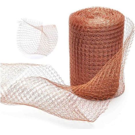 Filet antiparasitaire en cuivre 100%, anti-limaces, escargots, rongeurs, oiseaux, pour intérieur et jardin, 6 m (1/4)