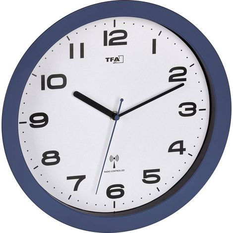 TFA Dostmann 60.3554.05 Radiocontrollato Orologio da parete 50 mm x 320 mm Rosso (1/4)