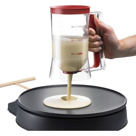 Entonnoir À Piston - Bol Gradué 900 Ml - Pour Crèmes Chocolat Pâte À Garnir Moules À Muffins Verrines - 1 Pièce (1/3)