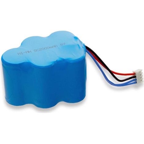 vhbw Akku kompatibel mit Hoover RVC0010, RVC0011, RVC0011-001 Staubsauger (2000 mAh, 6 V, NiMH)