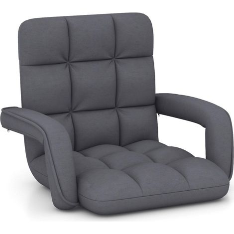 Silla de suelo con respaldo regulable y asiento acolchado Silla de relajación Bondensofa (1/5)