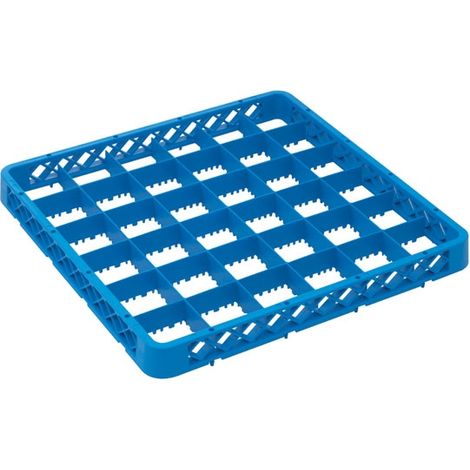 Réhausse Casier de Lavage 500 x 500 x 45mm - 36 Compartiments - Bleu - Matériel CHR Pro