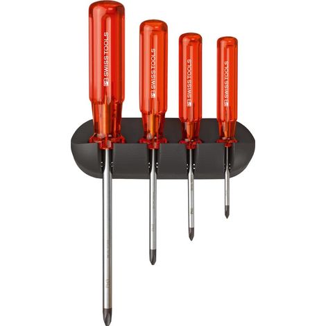 PB Swiss Tools Schraubendreher-Satz 4-teilig PH im Wandhalter Classic (1/3)