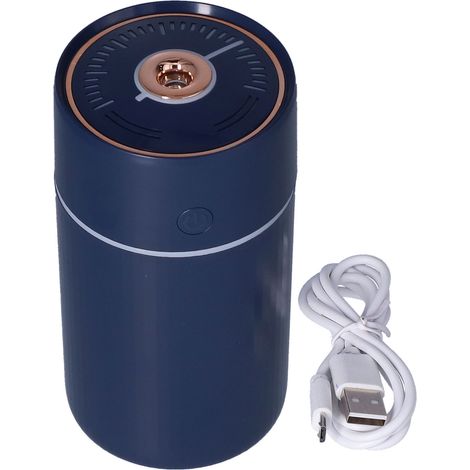 Mini-Luftbefeuchter für unterwegs mit farbiger LED-Anzeige, 2 Betriebsmodi, Luftfilter und USB-Kabel für Auto, Büro und Zuhause (1/5)