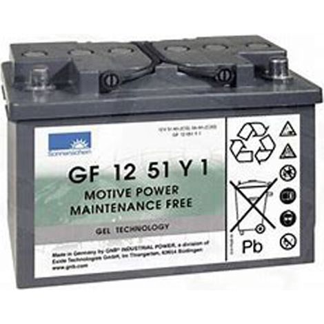 Batterie Gel SONNENSCHEIN GF Y 12 VOLTS GF12051Y1 L3 12V 56AH AMPS (EN) (1/2)