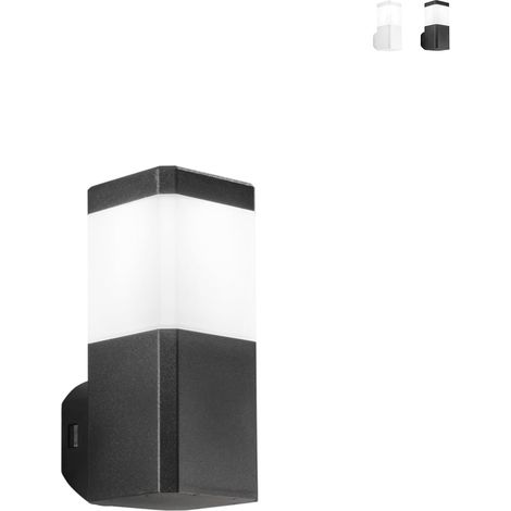 Aplique de pared exterior diseño moderno Focus - Negro (1/2)