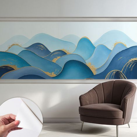 Carta da parati autoadesiva - fotomurale - decorazione parete - stile elegante - decorazione casa - Paesaggio ondulato 250x104 cm (1/5)