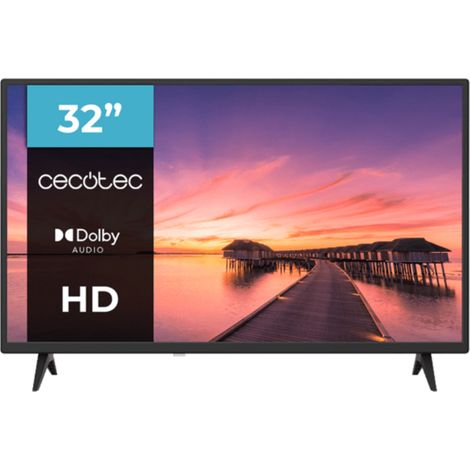 Cecotec TV, Televisor LED de 32Pulgadas 0 Series 0032S. Pantalla 32 Pulgadas, HD, Resolución de imágenes y Videos óptima