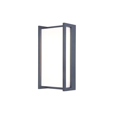Applique extérieure LED QUBO grise Lutec IP54 17,3W (1/3)
