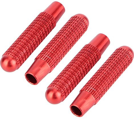 4pcs Verrou de Portière Cache Bouton Rouge pour Mercedes Benz Classe A B E CLA GLA GLK (1/3)