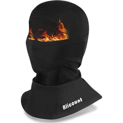 Sturmhaube Winter Balaclava Herren Damen Winddicht Warm Skimaske Fahrrad Atmungsaktiv Schwarz (1/5)