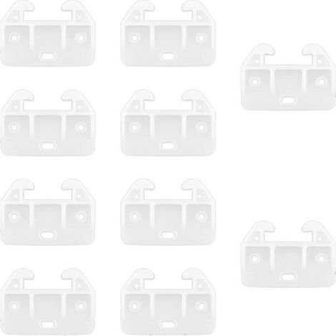 20 glissières de tiroir en plastique, compatibles avec les coiffeuses, les buffets et autres meubles peuvent être utilisées comme pièces de rechange pour les glissières ou les rampes de tiroir. (1/5)