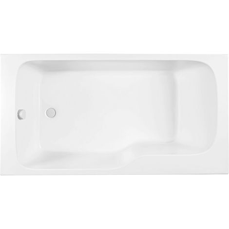 Baignoire bain douche JACOB DELAFON Malice, antidérapant, version Gauche Blanc mat 170x90cm