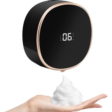 Distributeur de Savon Automatique 280 ml – Capteur Réglable 3 Vitesses, Distributeur de Mousse Mural pour Salle de Bain, Cuisine, Commerce