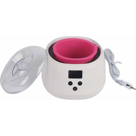 Chauffe-cire électrique professionnel à LED avec pot en silicone pour épilation, 100-240 V, prise européenne. (1/5)