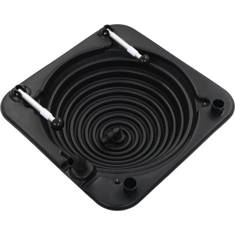 Chauffage solaire de piscine 5 pcs 75x75x36 cm PEHD Aluminium