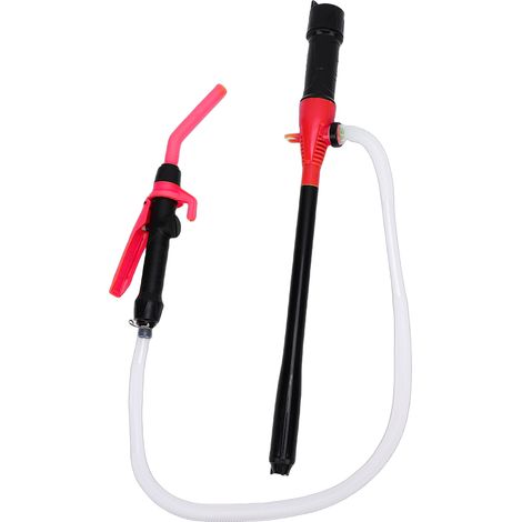 Pompe de transfert portable à batterie, pompe à siphon pour carburant, diesel et eau, débit de 2,2 GPM, contrôle réglable, pompe à liquides multi-usages avec filtre, rouge (1/5)